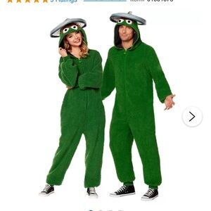 NIB Oscar the Grouch Costume Adult L/XL